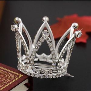 Hair Accessories Mini Tiaras Crown Hair Pin Comb Crystal Rhinestone